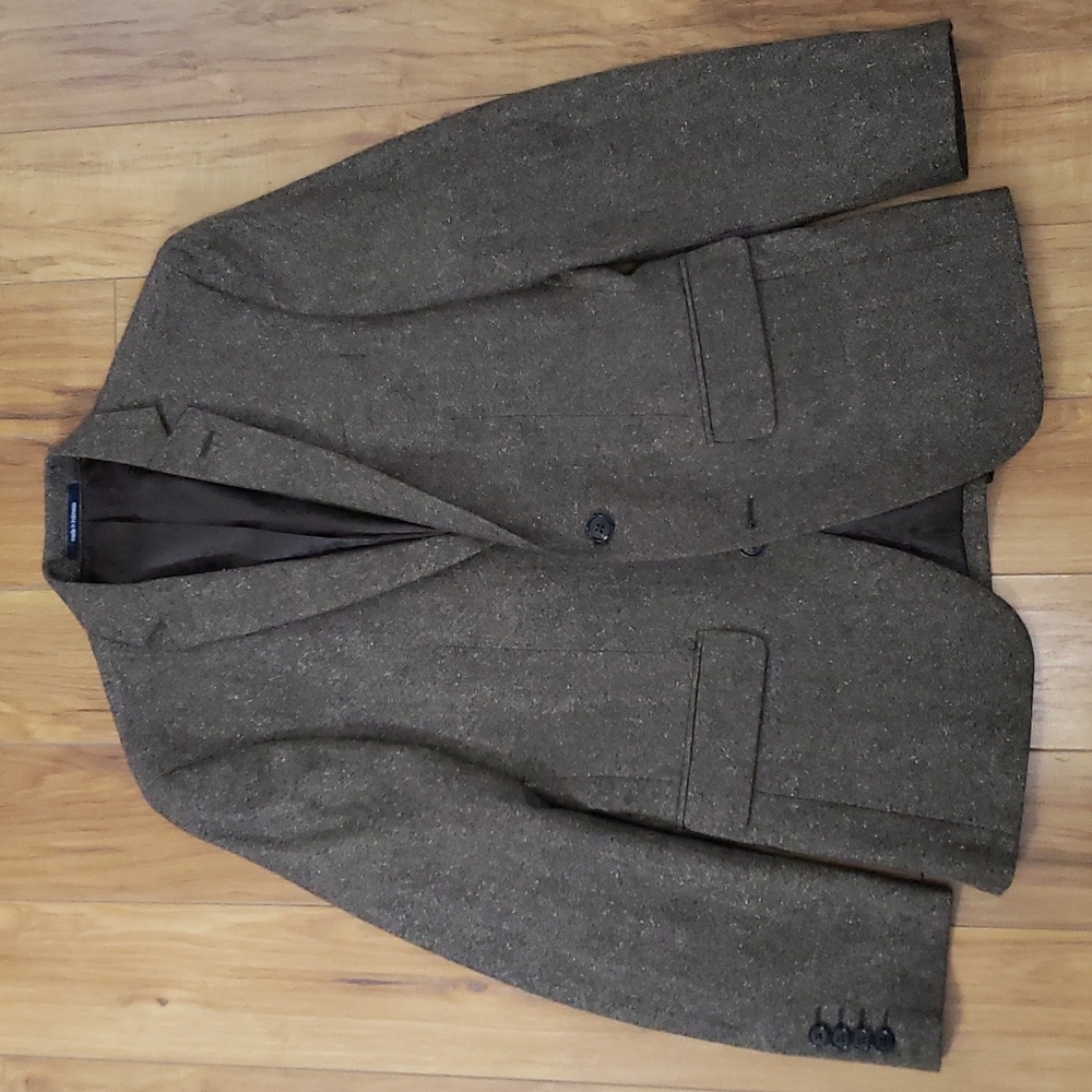 Bar III Donegal Tweed Wool Blazer